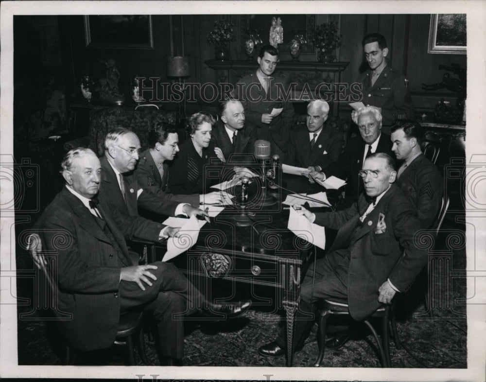 1945 Press Photo San Francisco Peace Conference Round Table discussion