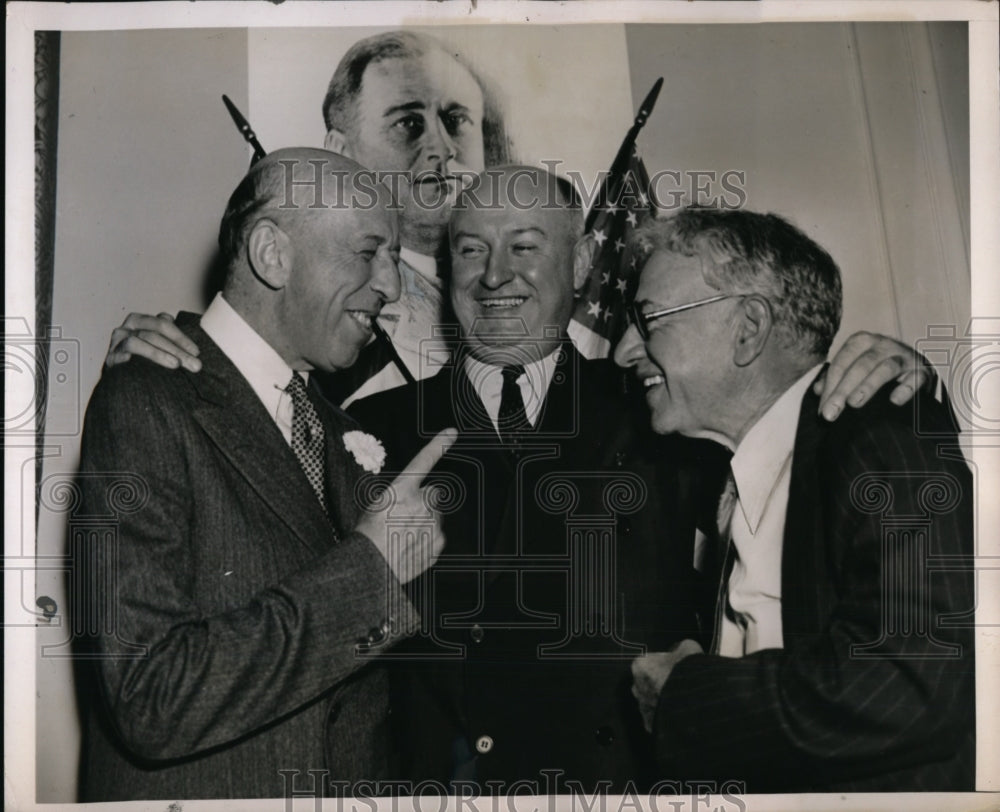 1936 Press Photo Democratic Party Members at Headquarters Convention - nep07122