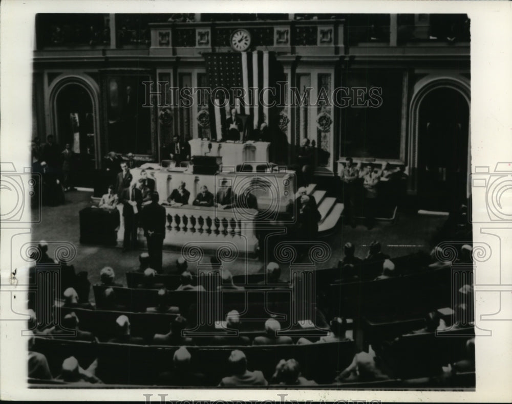 1942 Press Photo President Manuel Prado of Peru at House of Representatives