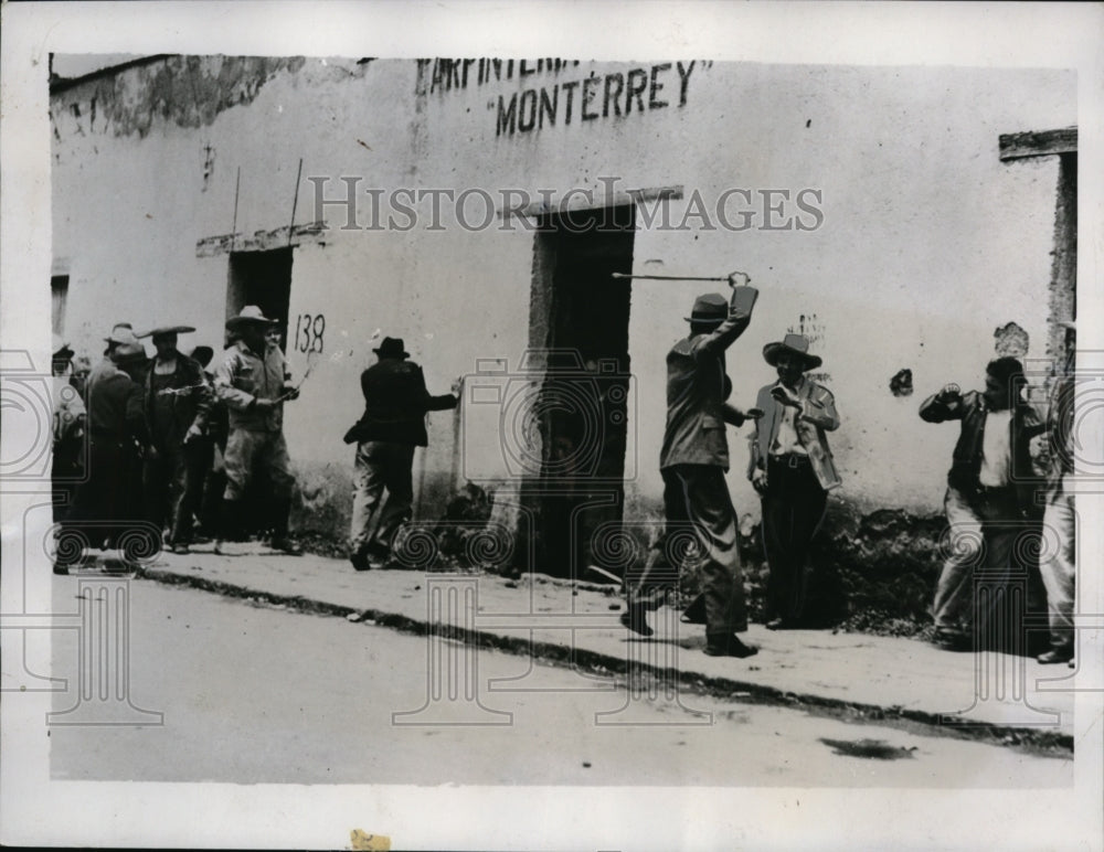1937 Press Photo Mexico City Congressional Election Rioting - nep07174