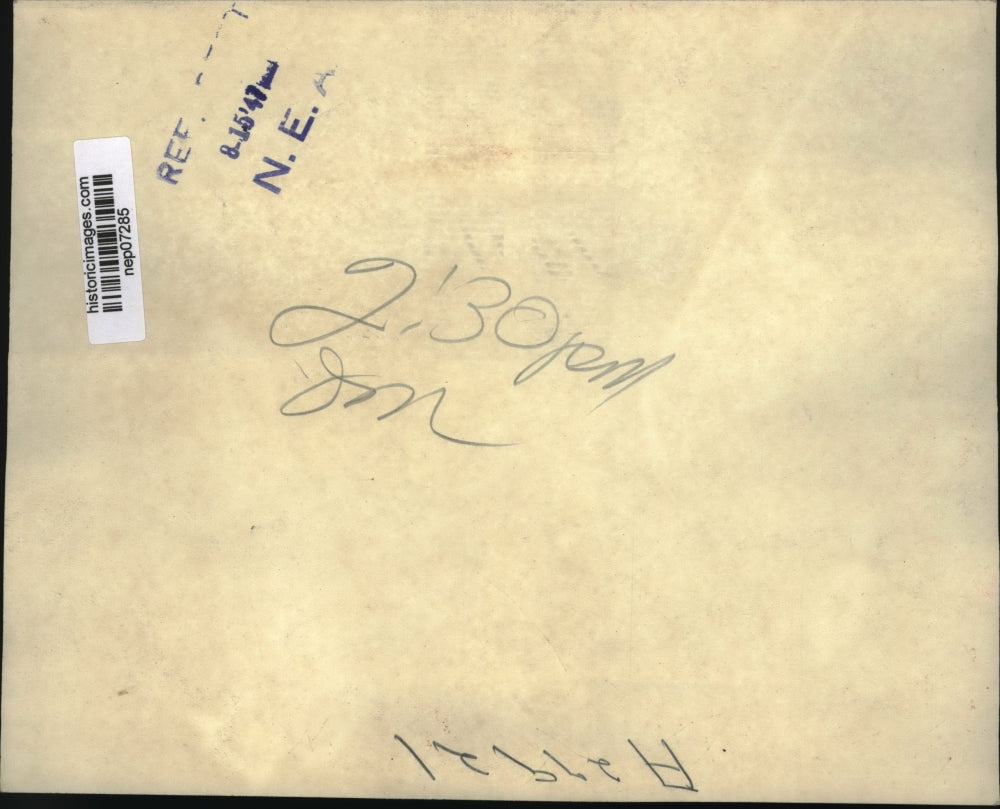 1947 Press Photo President Harry S. Truman Signing Armed Services Bill