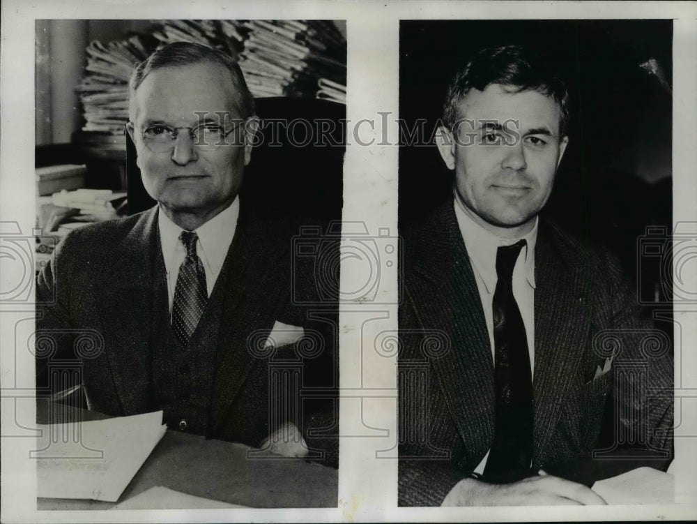 1935 Press Photo Fred Vercoe, Richard Bird Defend Rush Griffith after Hanging