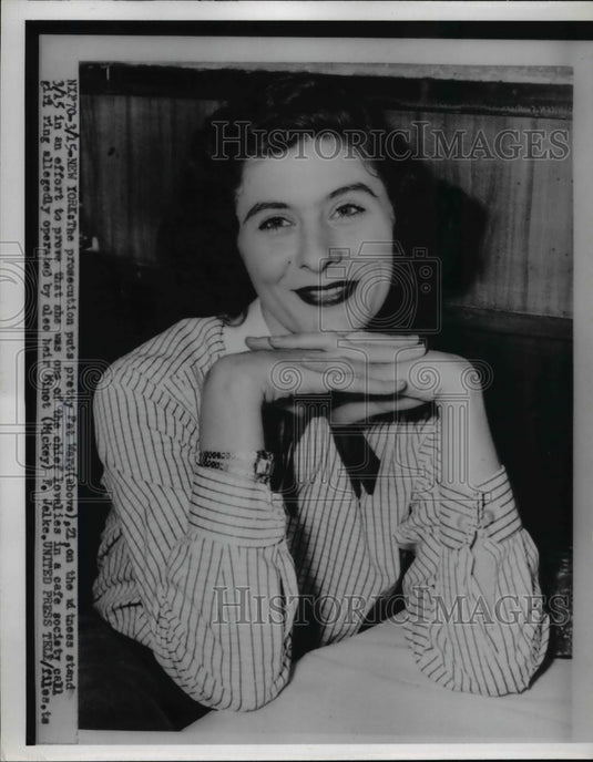 1955 Press Photo Pat Ward, Minot "mickey" Jelke Call Girl ring Suspect New York