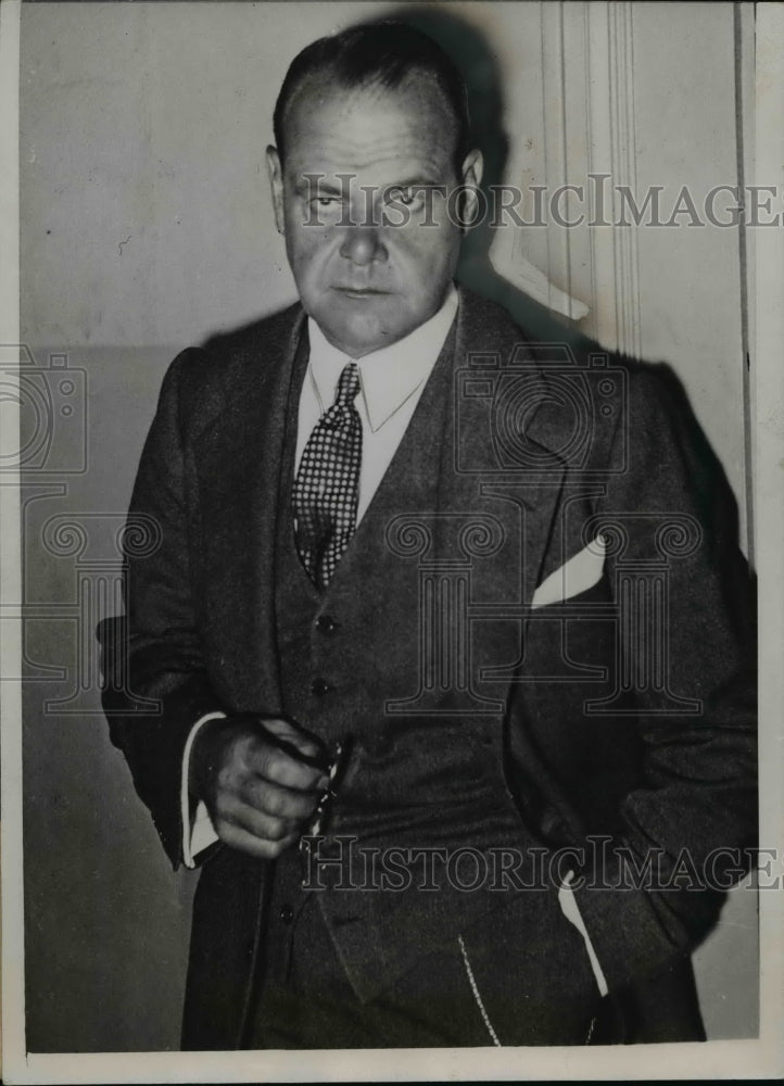 1935 Press Photo Dr Isaac D Kelly of St Louis victim of kidnap by Mrs Muench