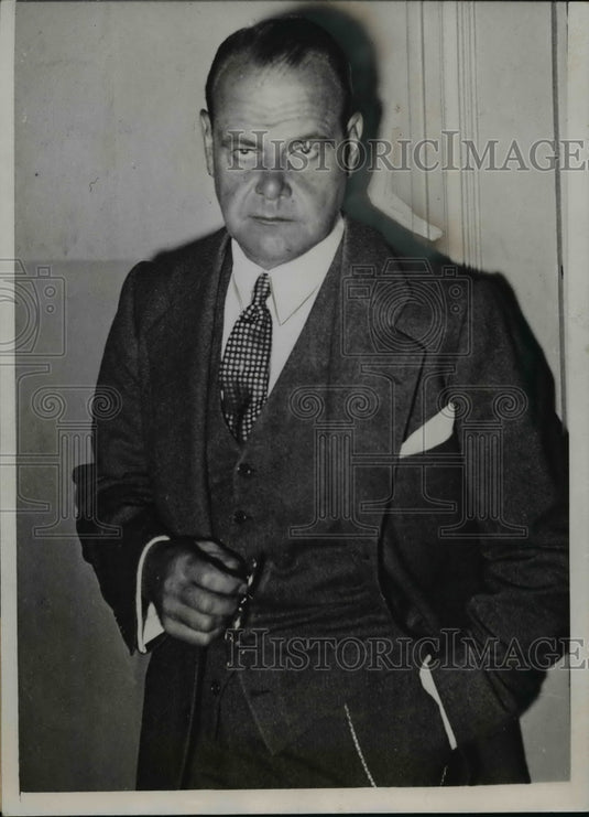 1935 Press Photo Dr Isaac D Kelly of St Louis victim of kidnap by Mrs Muench