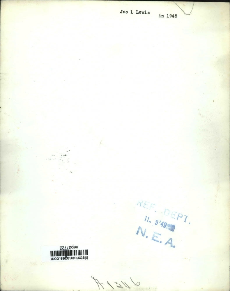 1948 Press Photo Labor Leader John L. Lewis - nep07722