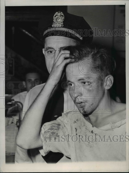 1947 Press Photo Edward R. Hendren, Confessed Murder John Cusson, Illinois