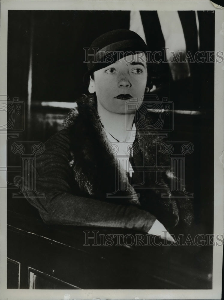 1933 Press Photo Mrs Patricia Fine Witness at Trail of Jack Mulhall Actor