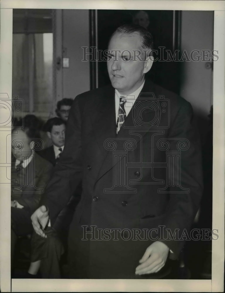 1948 Press Photo Emerson Forte Testifies in Senate Health Subcommittee