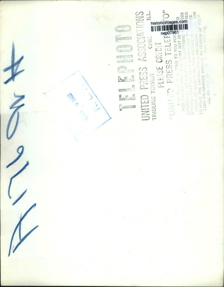 1952 Press Photo President Harry Truman w/ Dwight Eisenhower at White House