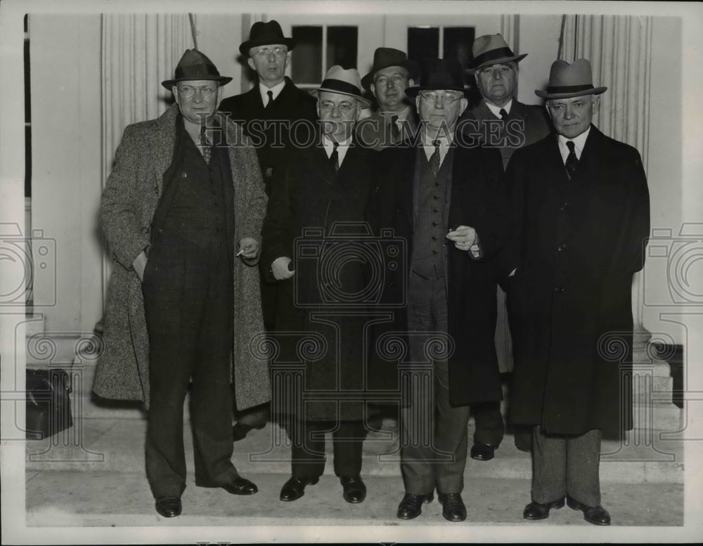 1937 Press Photo Coal Commission Members at White House - nep08202