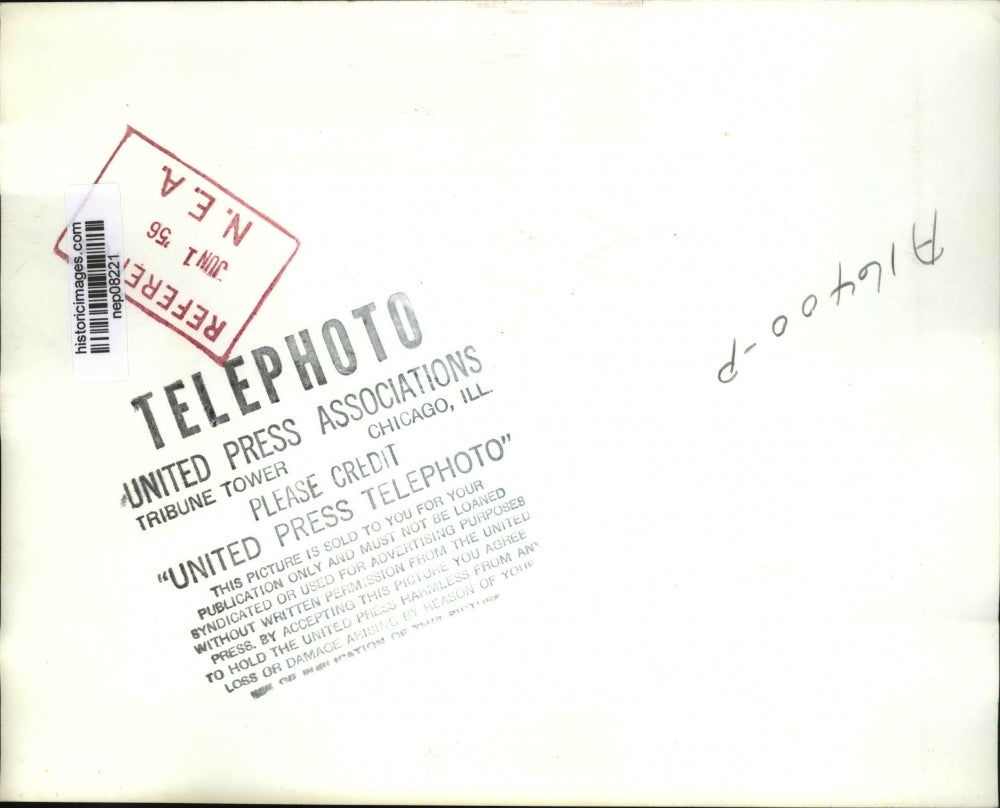 1956 Press Photo Former Pres Truman Discusses Greek Ruins with Lt Dudley Smith