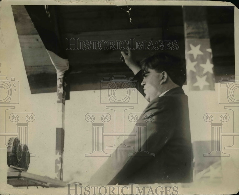 1923 Press Photo John L. Lewis at Fairgrounds - nep08245