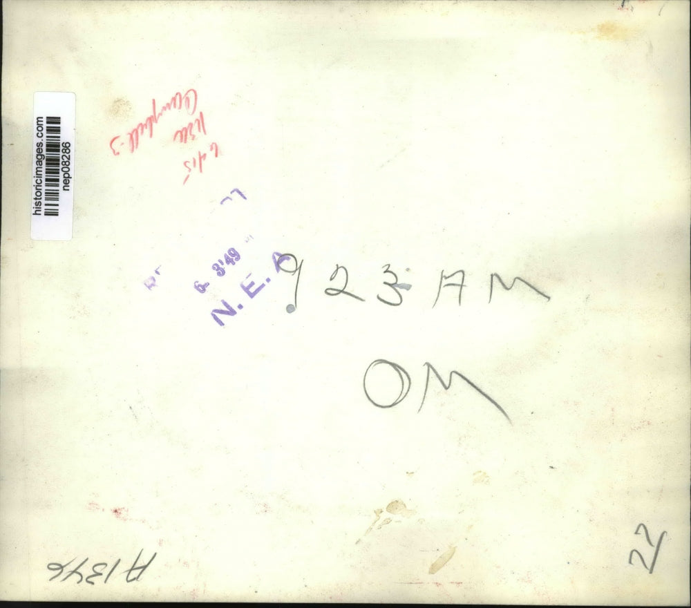 1949 Press Photo John L. Lewis with Laurence Tierney & Joseph E. Moody