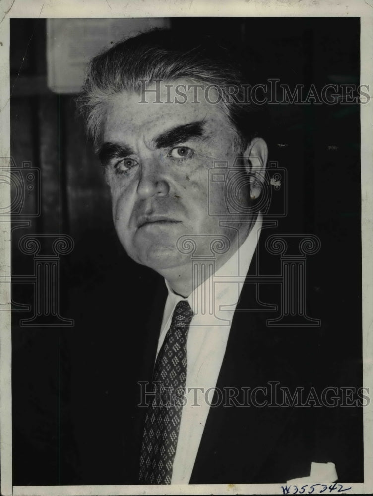 1936 Press Photo John L Lewis of United Mine Workers/Industrial Organization