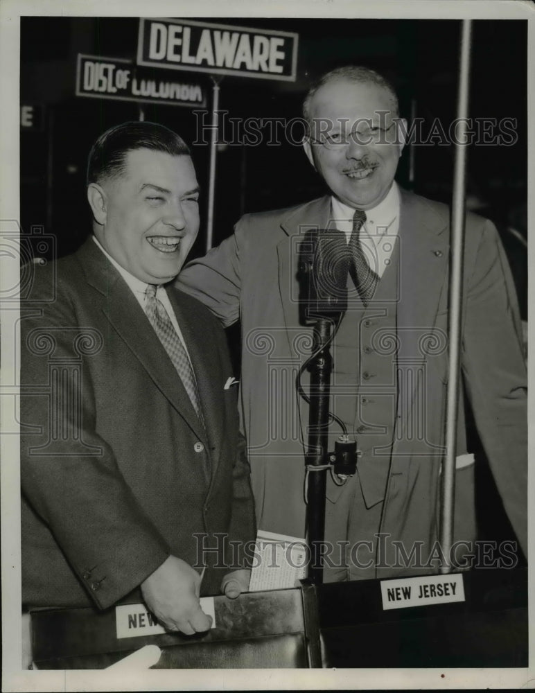 1936 Press Photo Harold Hoffman, George Warren at Republican National Convention
