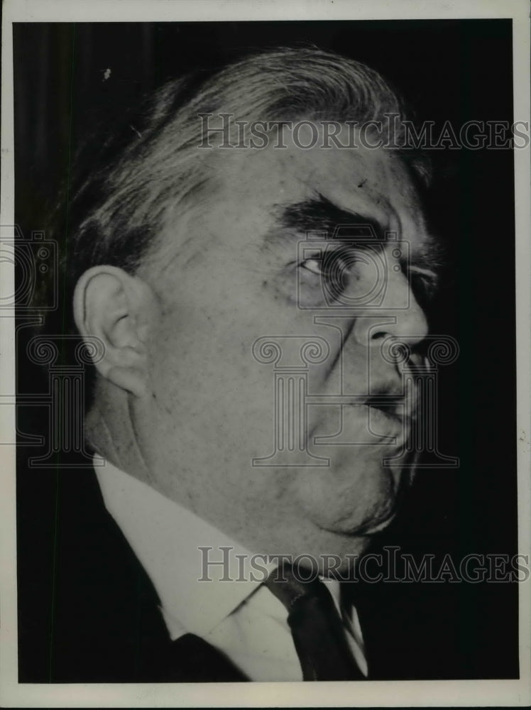 1940 Press Photo John Lewis Arrives for Gold Jubilee Convention of Mine Workers