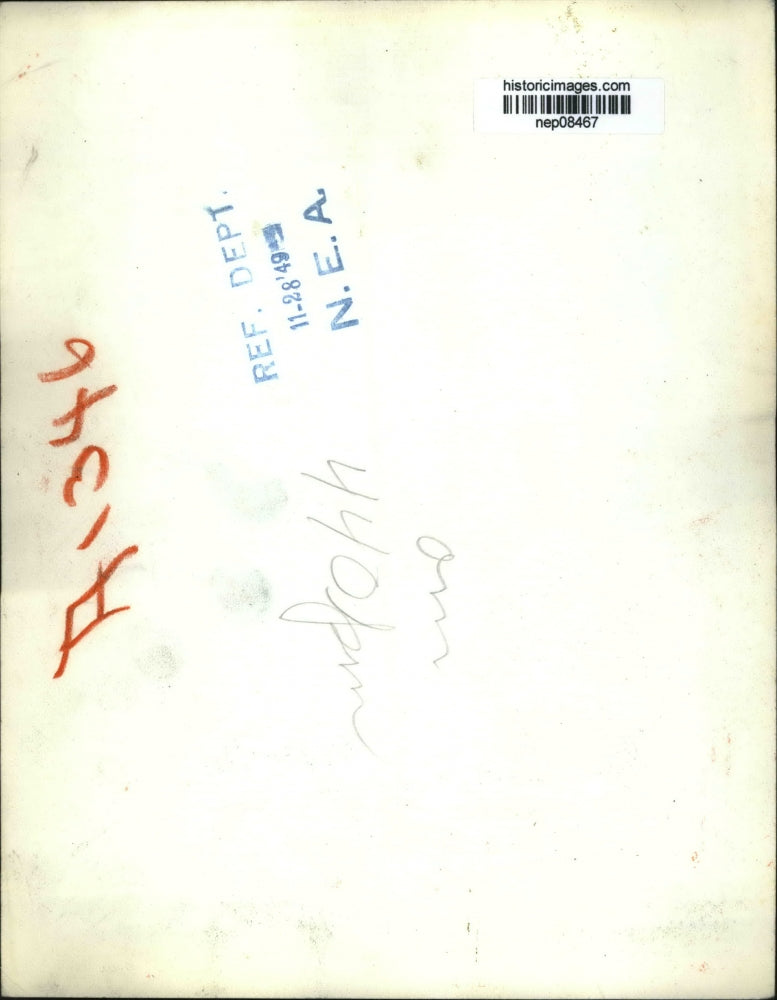 1949 Press Photo John L Lewis Undecided on Ceasing Med Payments to Soft Coal Men