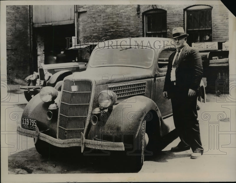 Load image into Gallery viewer, 1936 Press Photo Car of William Mahan, Kidnapper of George Weyerhaeuser Jr.
