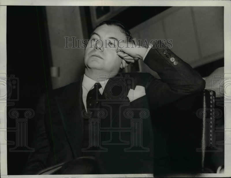 Load image into Gallery viewer, 1938 Press Photo Robert H Jackson in Senate Judiciary Subcommittee - nep08505
