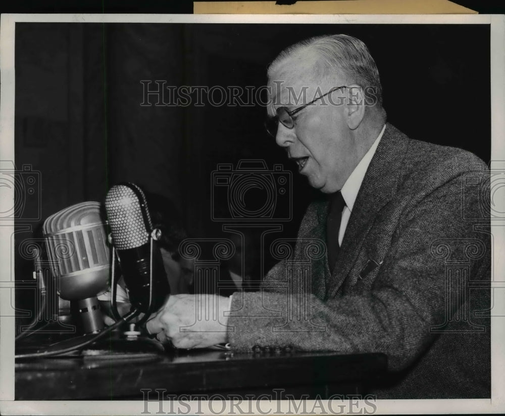 1947 Press Photo Secretary of State George Marshall Asks for US Aid to Europe