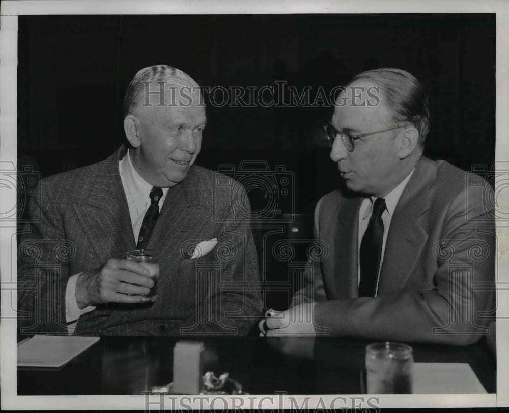 1951 Press Photo George Marshall, Bourke Hickenlooper at MacArthur Investigation