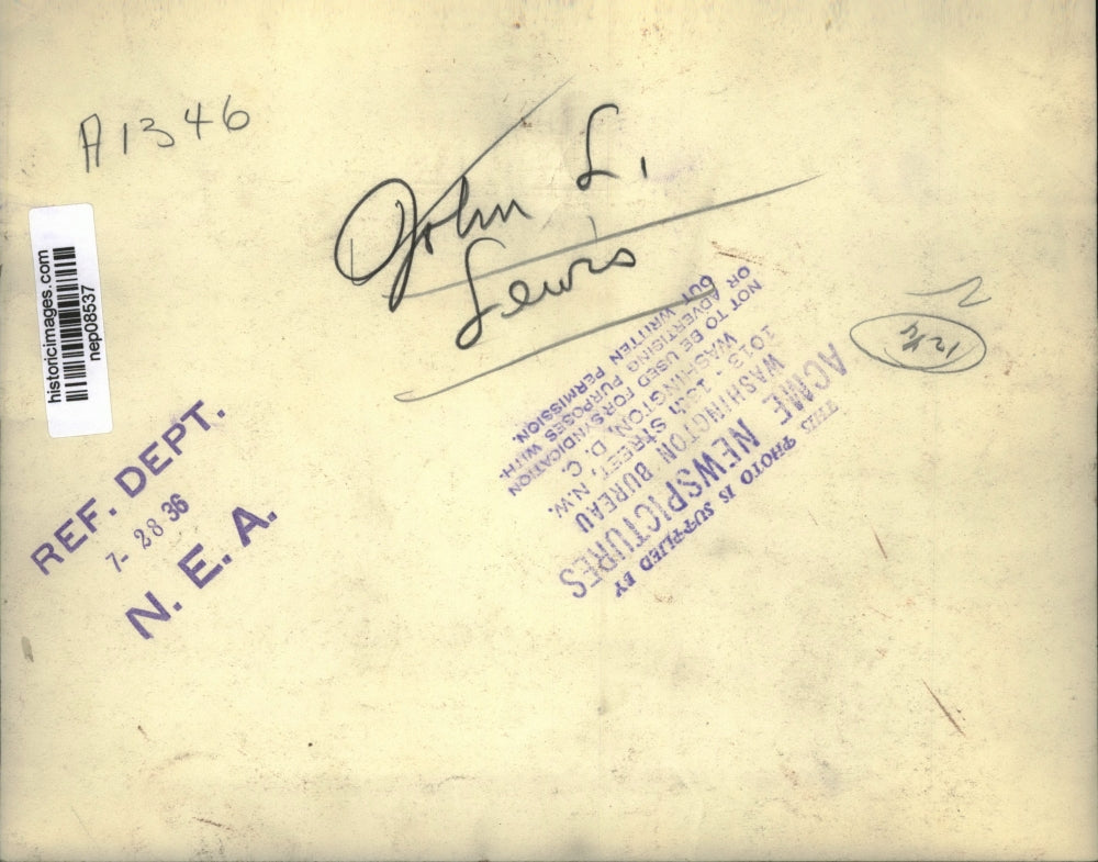 1936 Press Photo John L Lewis of United Mine Workers - nep08537