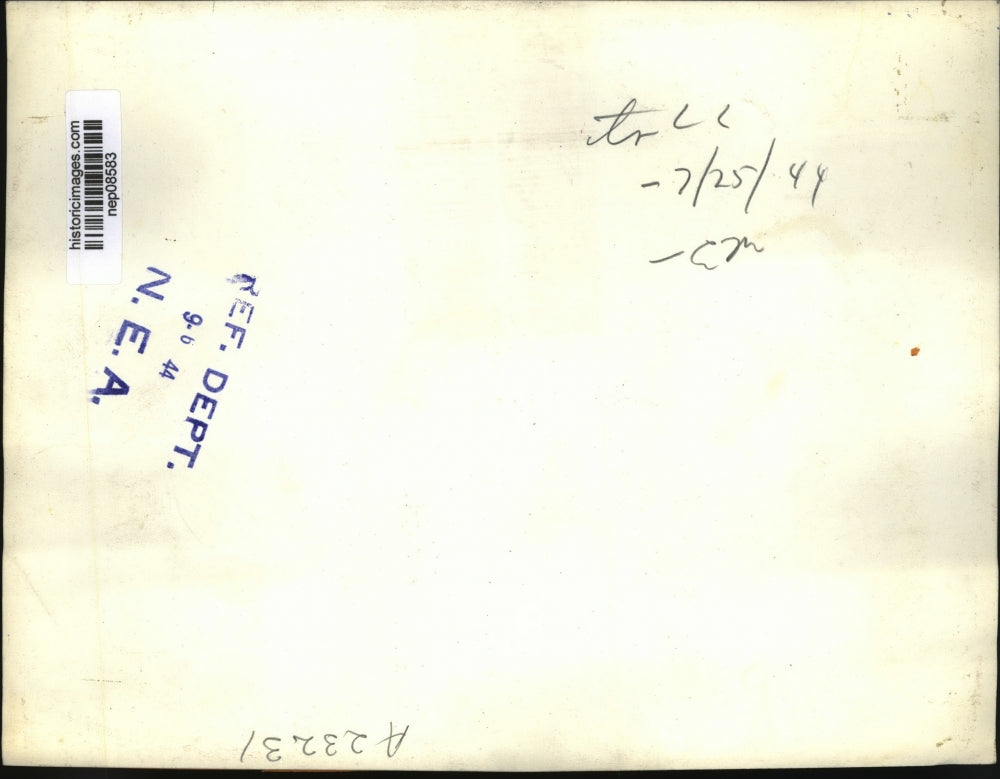 1944 Press Photo Eng's Lord Privy Seal Welcomes Secy Hull Upon Arrival