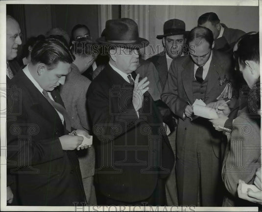 1941 Press Photo John Lewis Announces Termination of Negotiation Conversations