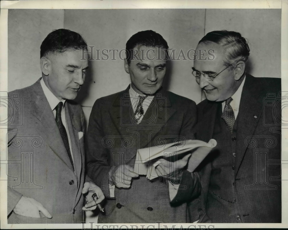 1935 Press Photo Trio of Senators Who Led Fight on Amer Neutrality Legislation