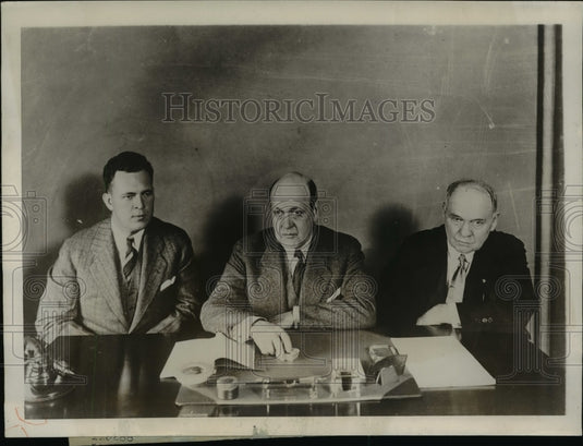 1929 Press Photo Liquor Conspiracy & Vote Fraud Investigation Expected to Indict