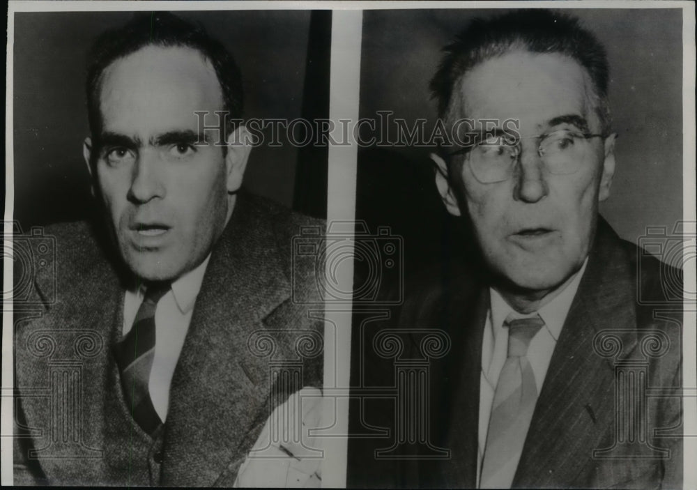 1947 Press Photo Civilian MD Naval Base Employee Alleges Threats for Reporting