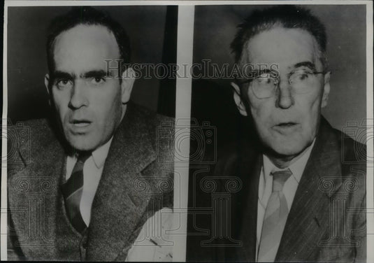 1947 Press Photo Civilian MD Naval Base Employee Alleges Threats for Reporting