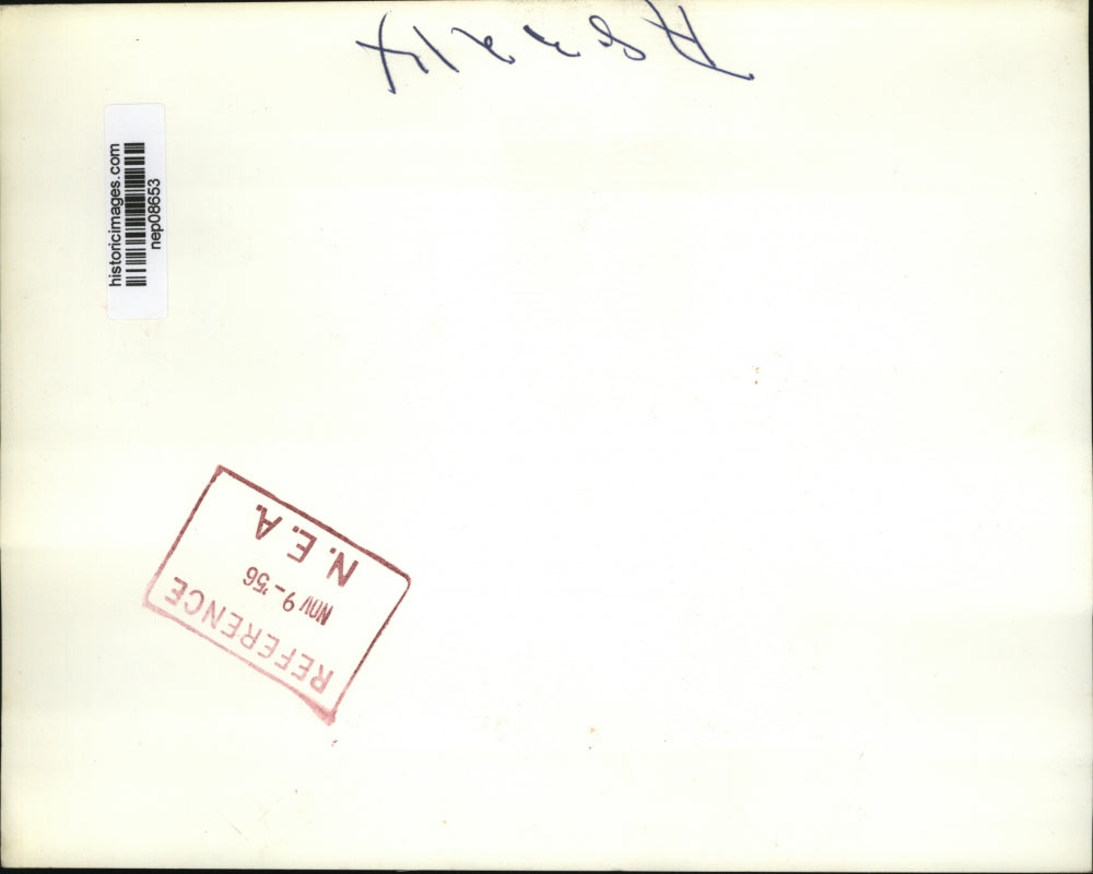 1956 Press Photo Adlai Stevenson Peers Through Hospital Window at Grandson