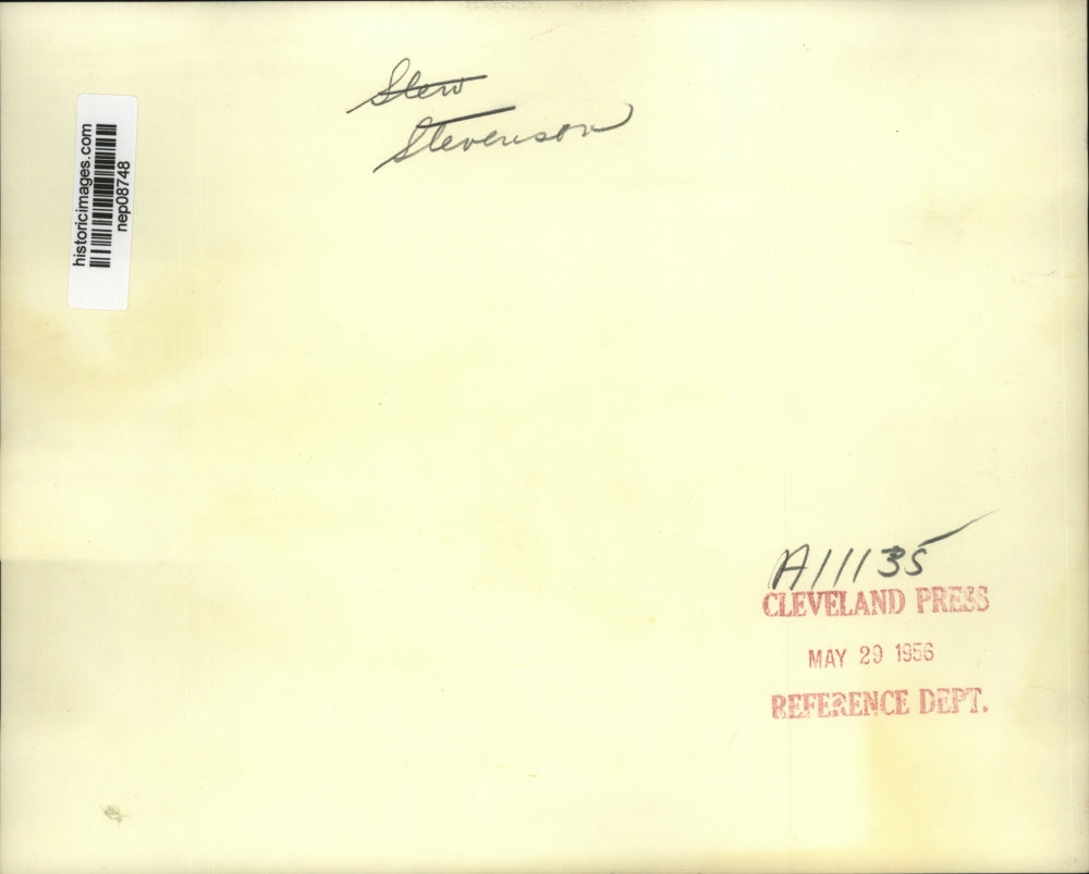 1956 Press Photo Governor Adlai Stevenson Democratic Presidential Hopeful