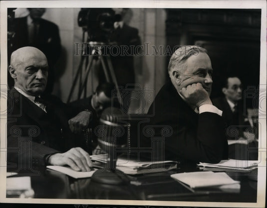1948 Press Photo Senators Alexander Smith of NJ & Alexander Wiley of Wisconsin