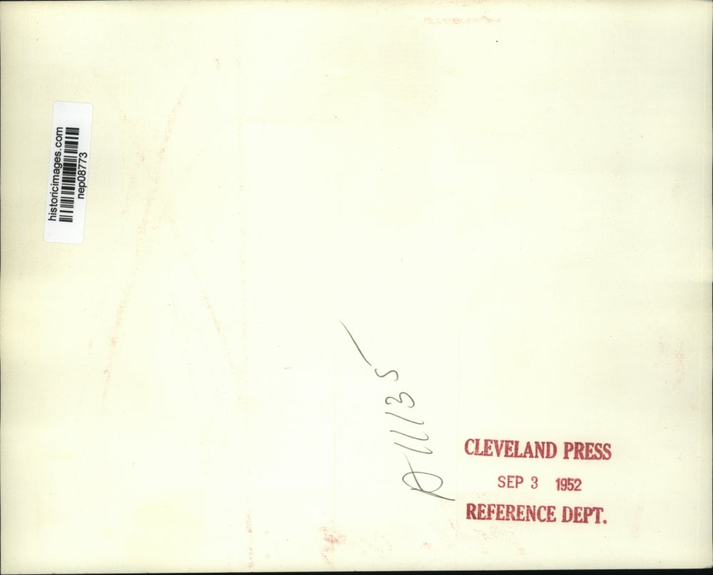 1952 Press Photo Adlai Stevenson in Detroit, Michigan Labor Day Motorcade