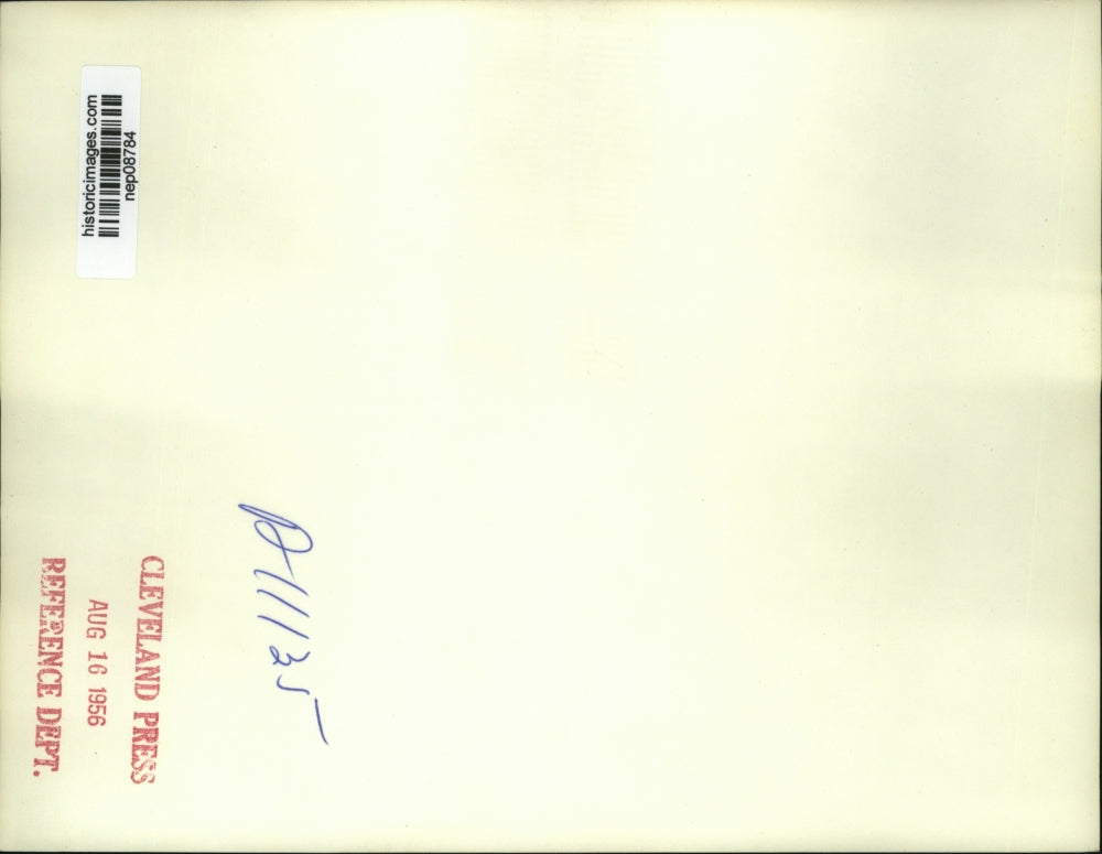 1956 Press Photo Adlai Stevenson w/ Robert West at Chicago Campaign Headquarters