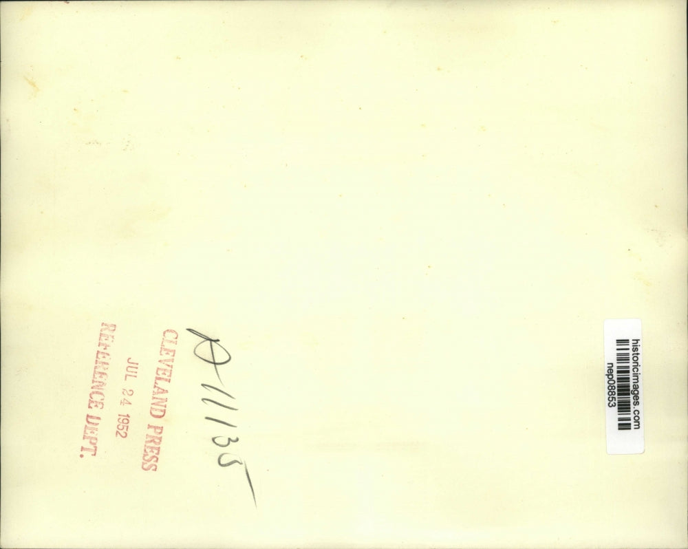 1952 Press Photo Adlai Stevenson Visited by Oscar Chapman Secretary of Interior