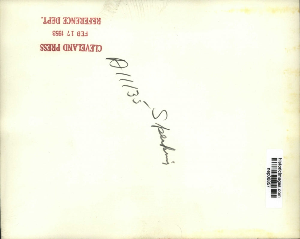 1953 Press Photo Joe Martin Applauds Adlai Stevenson at House Caucus Room