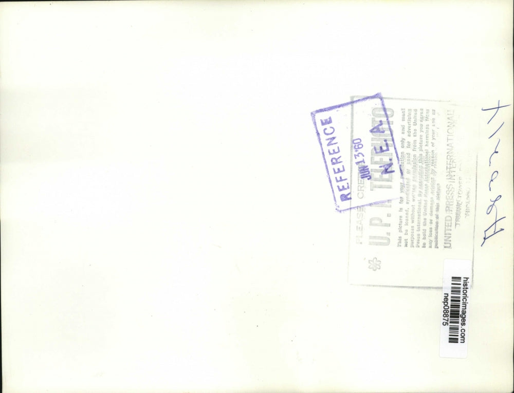 1960 Press Photo Adlai Stevenson Presidential Hopeful at Logan Airport Boston