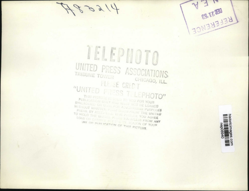 1953 Press Photo Adlai Stevenson, Robert Wagner at Philadelphia Dinner