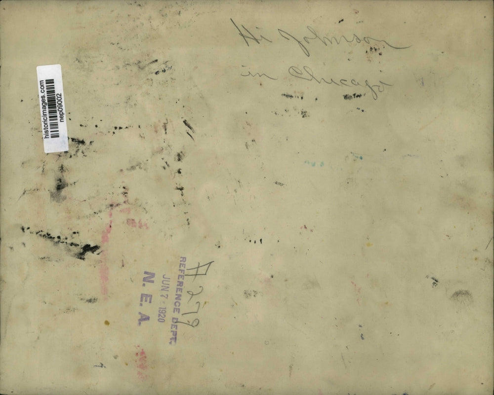 1920 Press Photo Senator Hiram Johnson at a parade i Chicago - nep09002