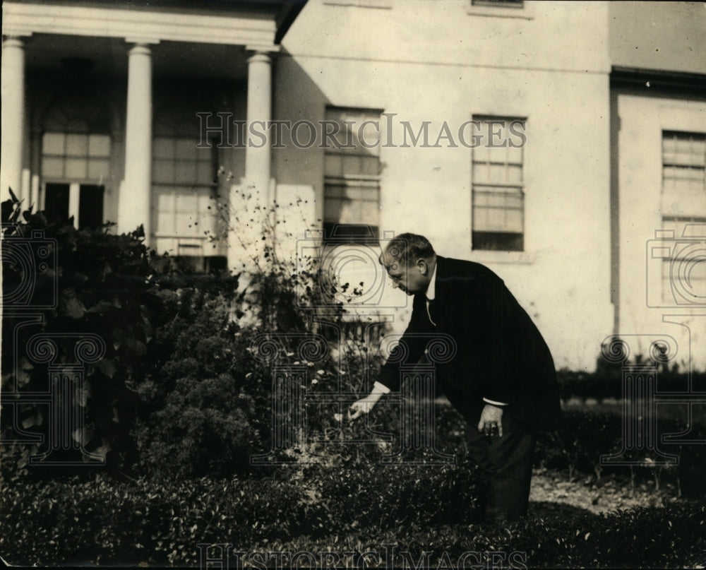 1923 Press Photo California Senator Hiram Johnson at his MD home - nep09009