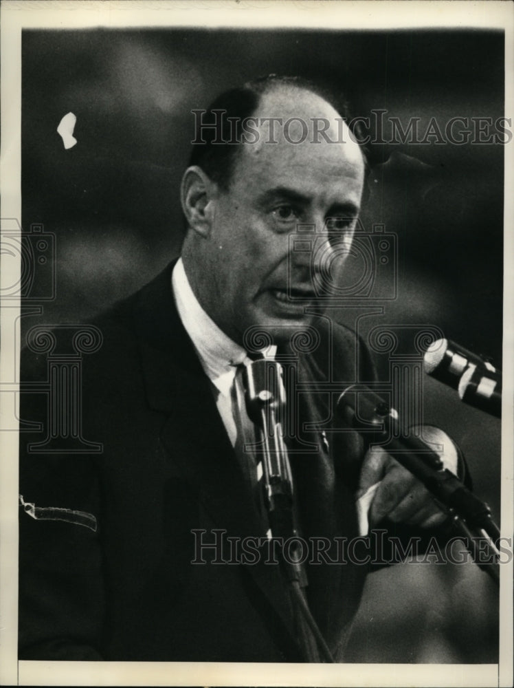 1956 Press Photo Adlai Stevenson at Democratic National Convention - nep09150