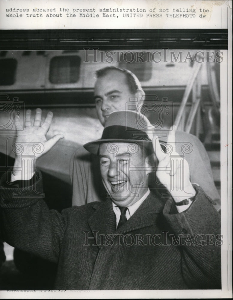 1956 Press Photo Adlai Stevenson - nep09158