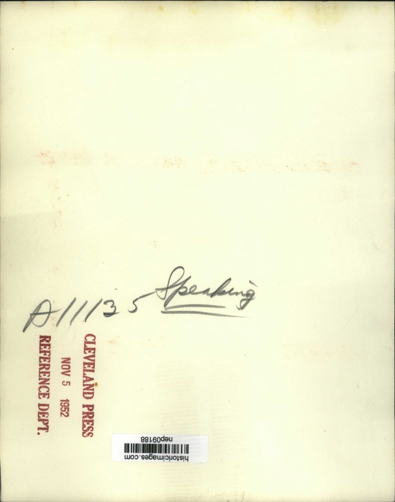 1952 Press Photo Governor Adlai Stevenson concedes the Election Springfield IL