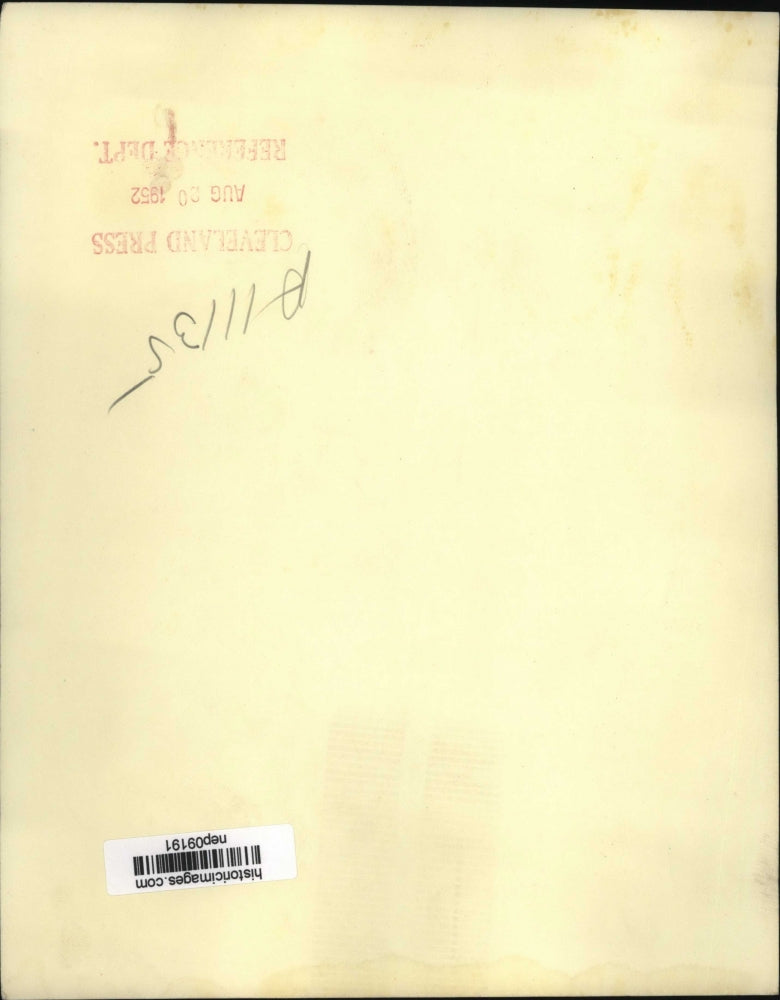 1952 Press Photo Dem Pres Nominee Adlai Stevenson Steps off Plane in Chicago