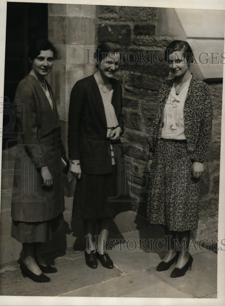 1930 Press Photo Officials of Self Gov Associations of Girls' Colleges