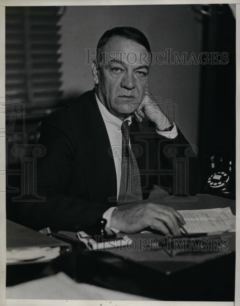 1933 Press Photo General Hugh Johnson, NRA Administrator - nep09356